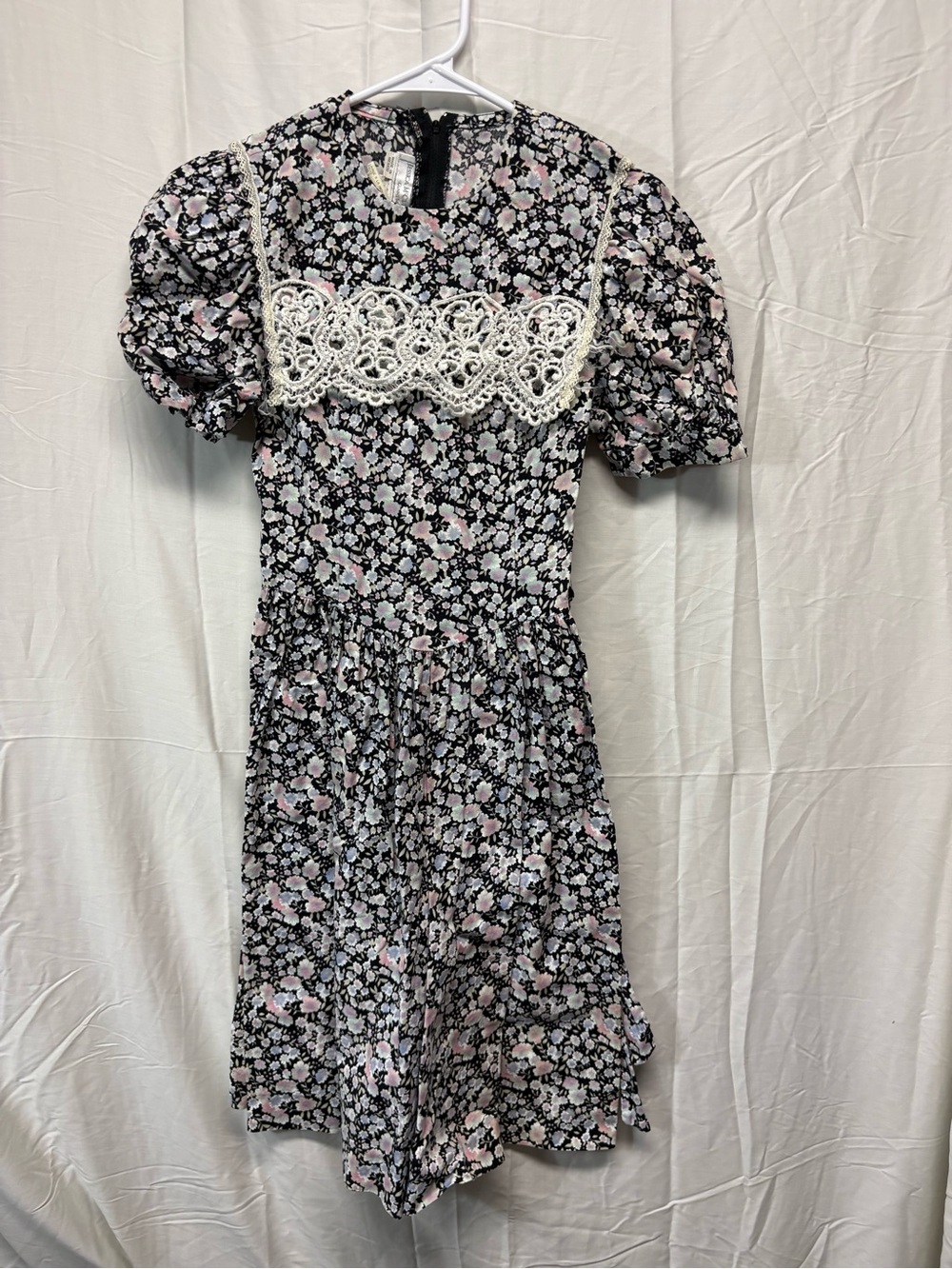 Vintage Jessica McClintock Gunne Sax Floral Dress Size 14